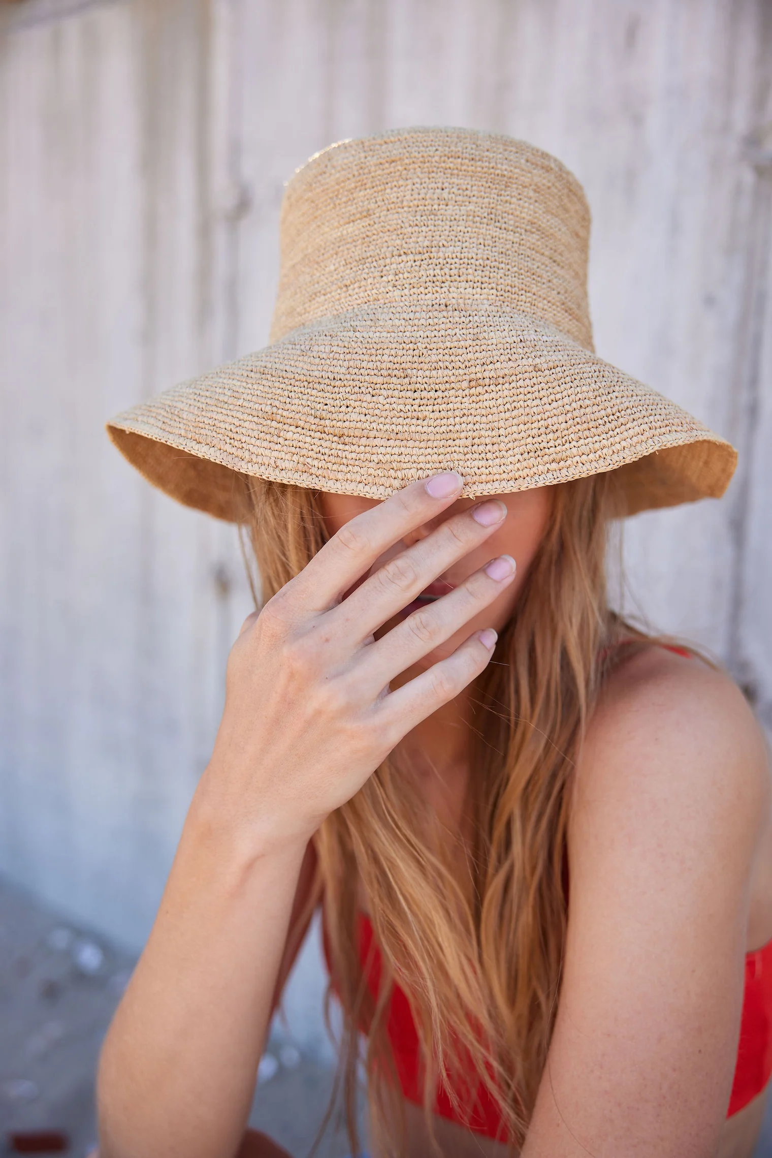 CHIC CROCHET BUCKET HAT- NATURAL - Hats - Sassanova