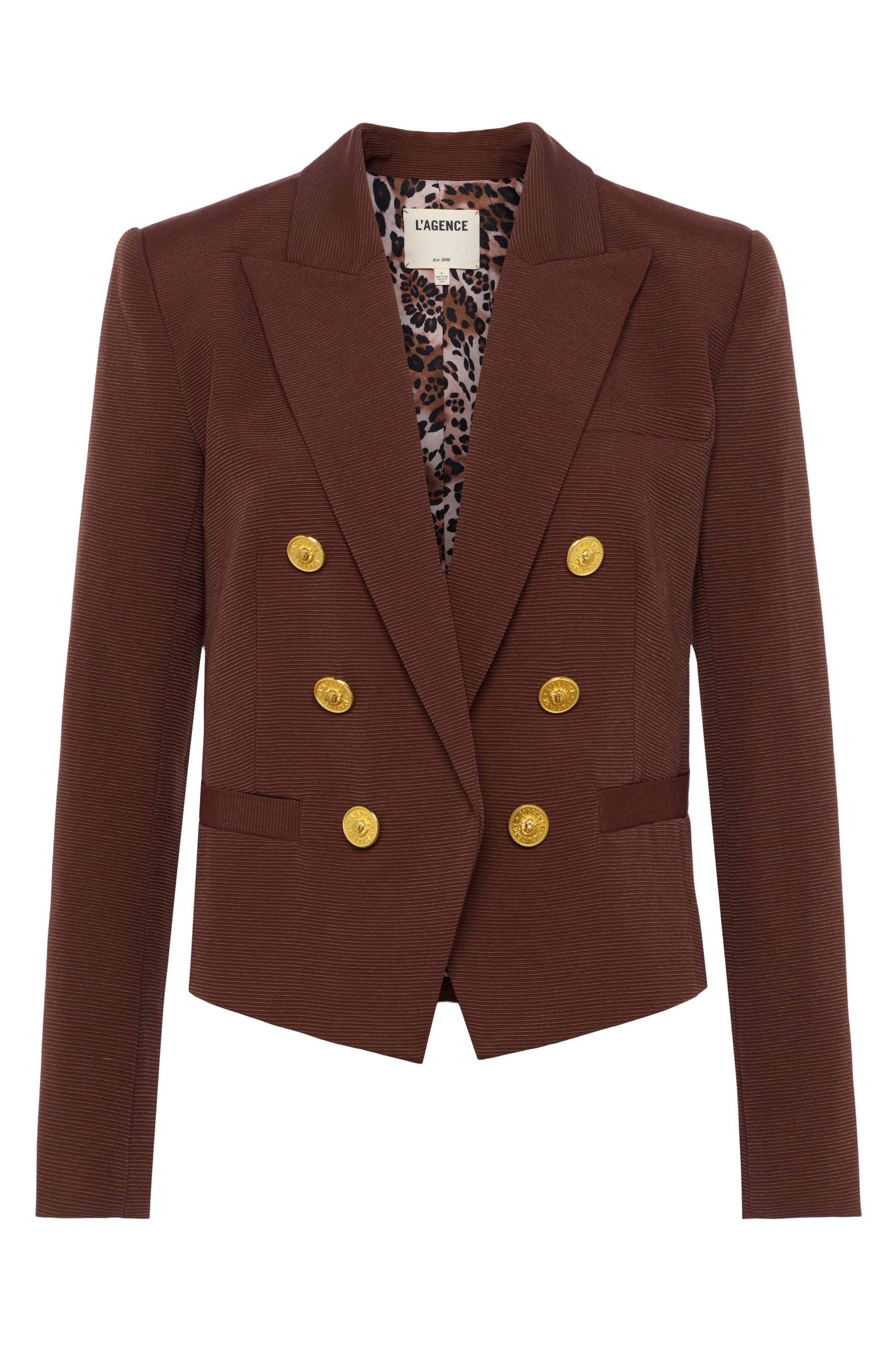 ★SCULPTOR★ Tailored Belted Blazer Brown SC24A117BR Tailored Belted Blazer Gray – Sculptor