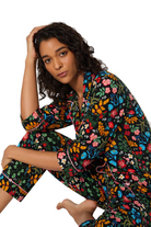 WINTER BLOOMS 3/4 SLV CROP PJ SET - Sassanova