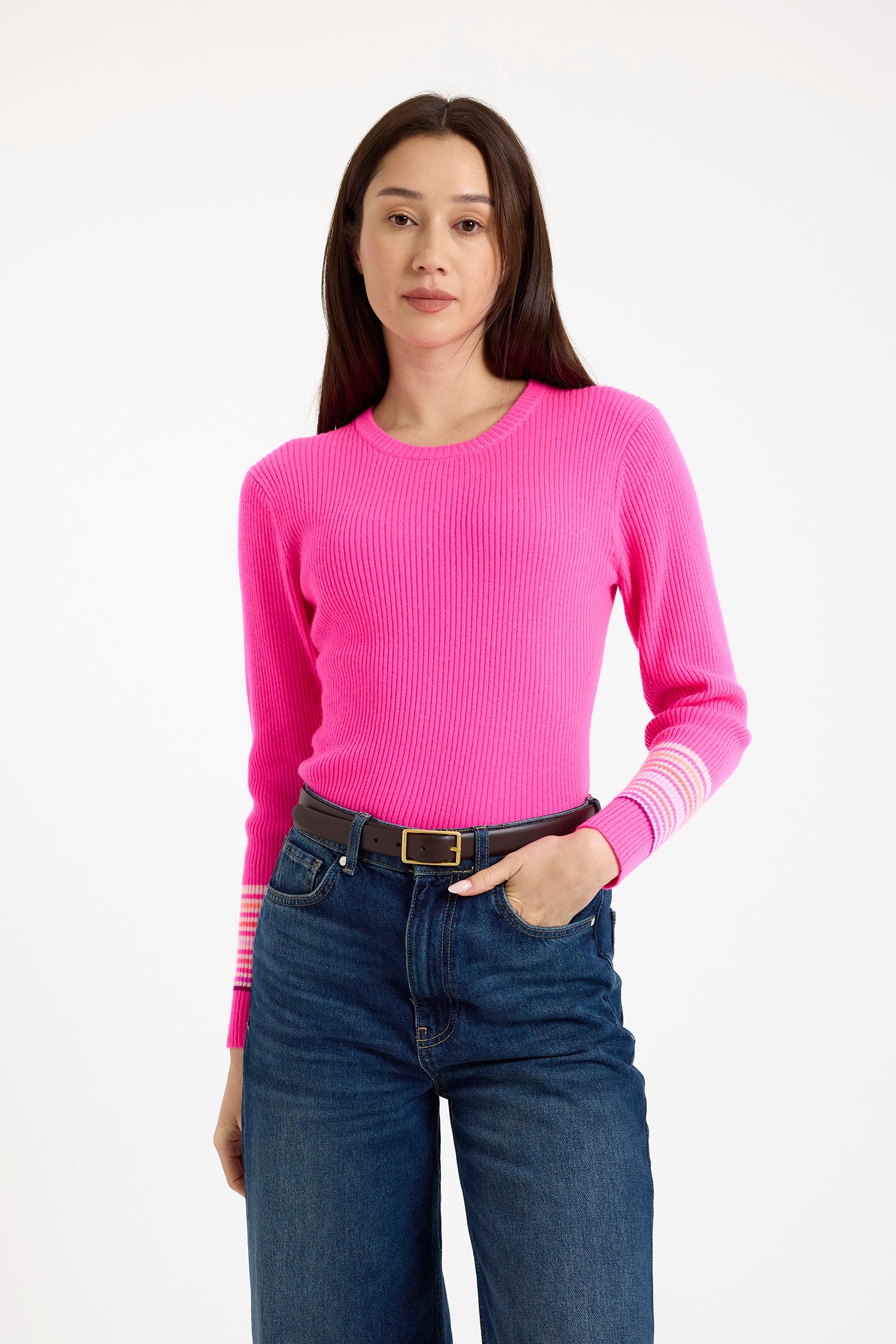 KYLIE STRIPE CREW - Sweaters - Sassanova