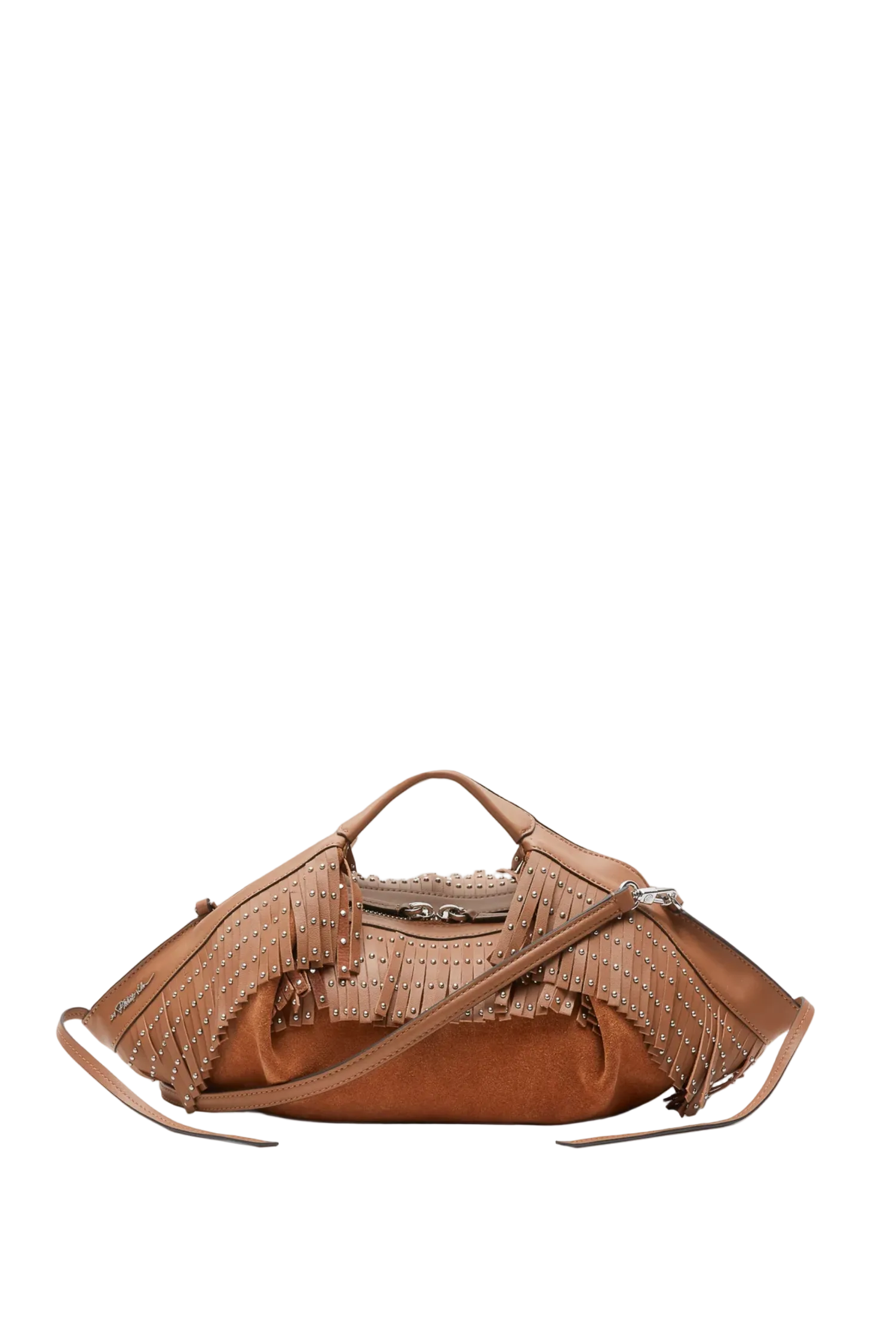 MINI SUEDE LUNA CROSSBODY W/FRINGE Sassanova