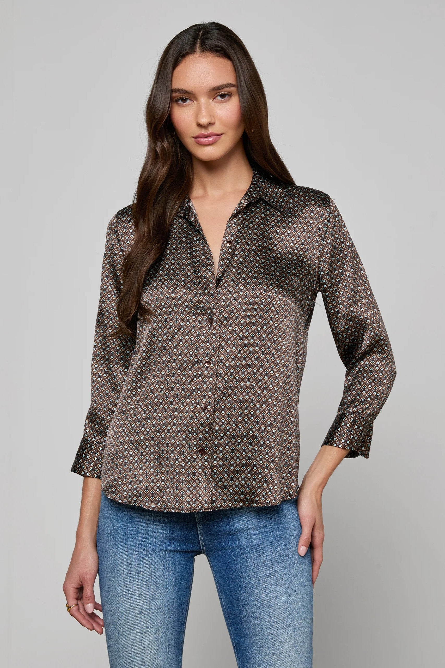 DANI 3/4 SLV BLOUSE - Blouses - Sassanova