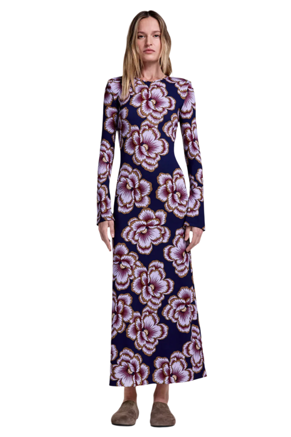 CREWNECK MIDI DRESS-Sassanova