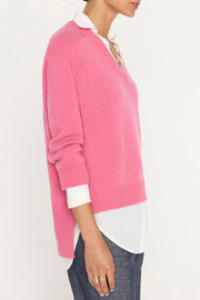 V-NECK LAYERED PULLOVER