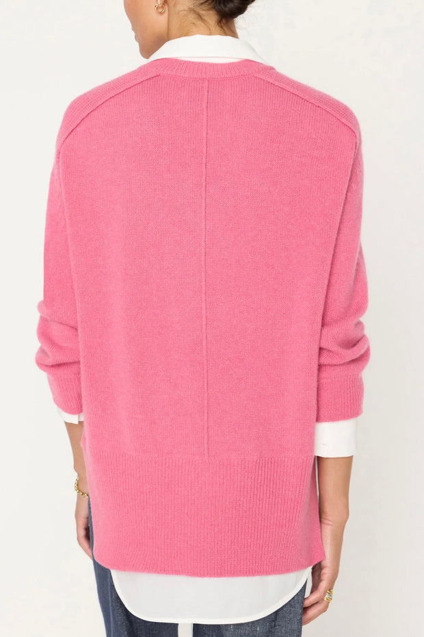 V-NECK LAYERED PULLOVER