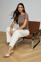 RESSI SHORT SLEEVE POLKA DOT TEE - T-shirts - Sassanova