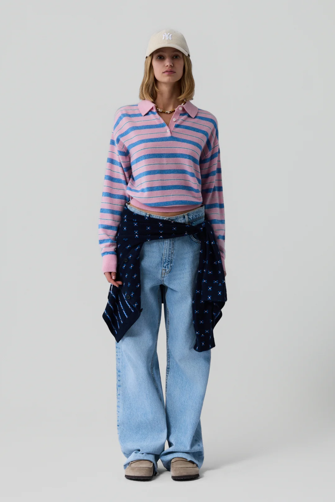 COLLEGIATE STRIPE POLO - Sweaters - Sassanova