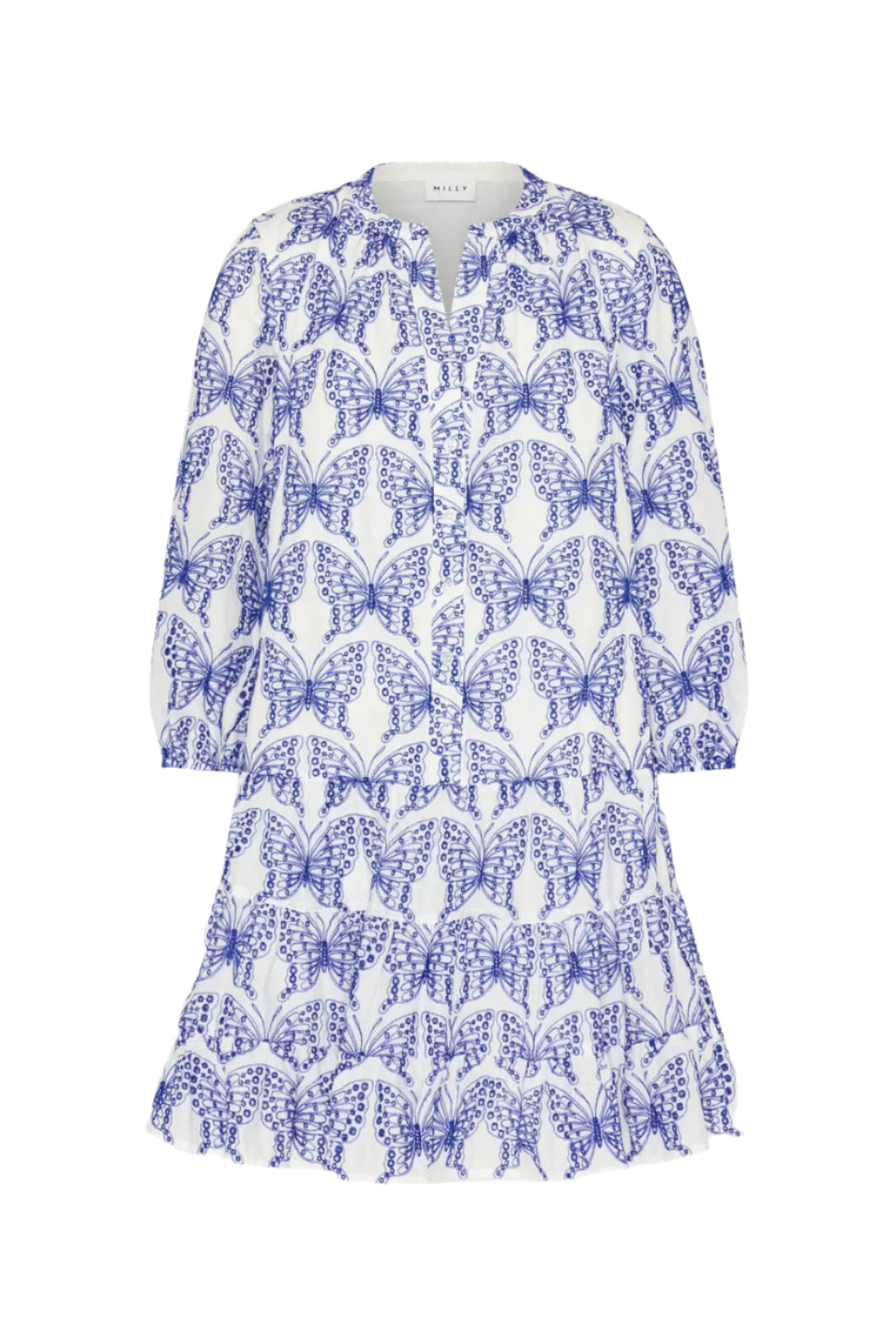 TIERED BUTTERFLY EYELET DRESS
sassanova