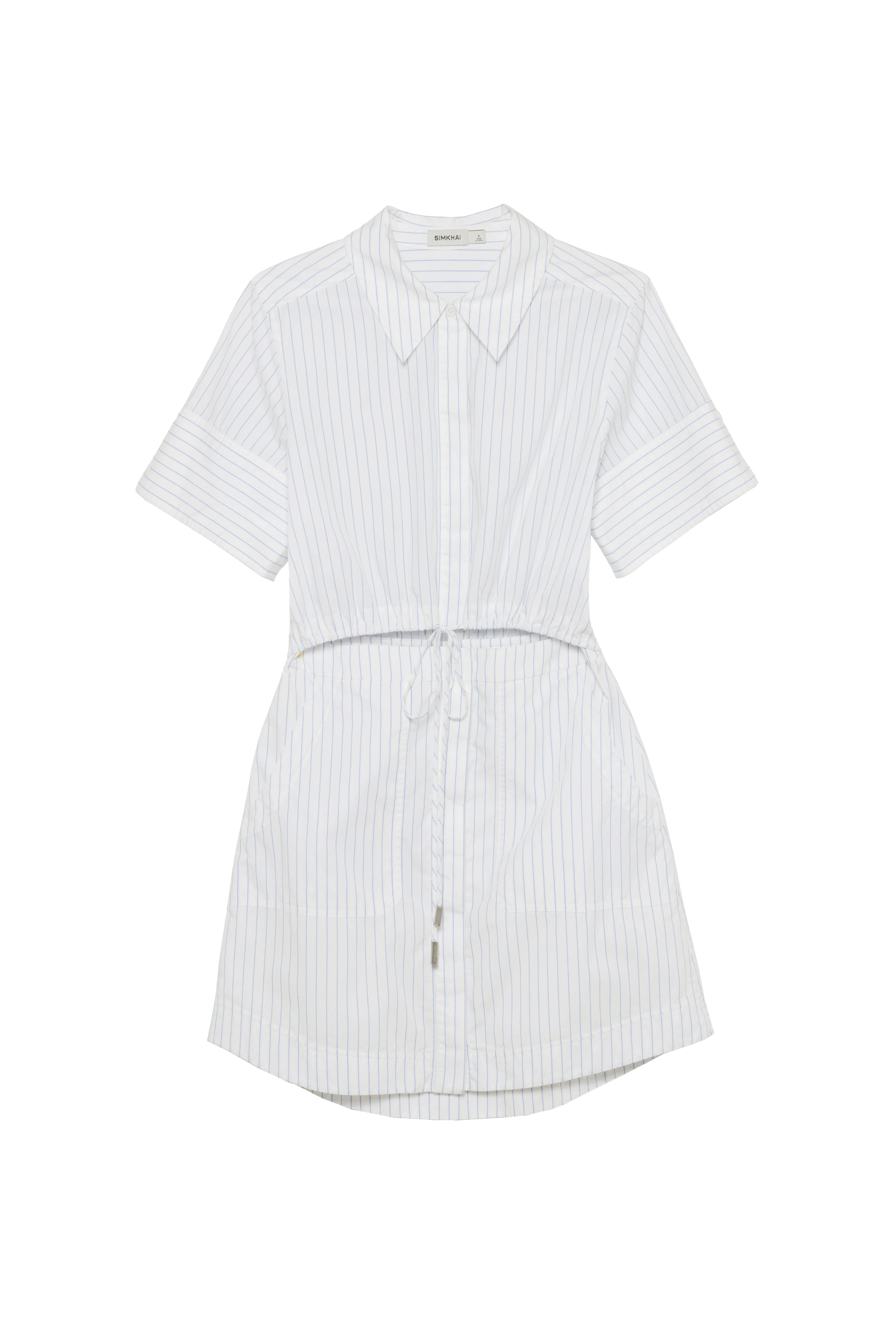 MARCY COTTON MINI SHIRT DRESS - Dresses - Sassanova