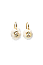 PEARL PABLO EARRINGS- GREEN AMETHYST - Earrings - Sassanova