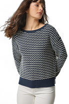 LS ZIG ZAG SWEATER (PA3217) - Sassanova