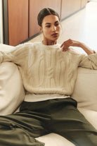 MARINA SWEATER in Ivory - Sweater - Sassanova