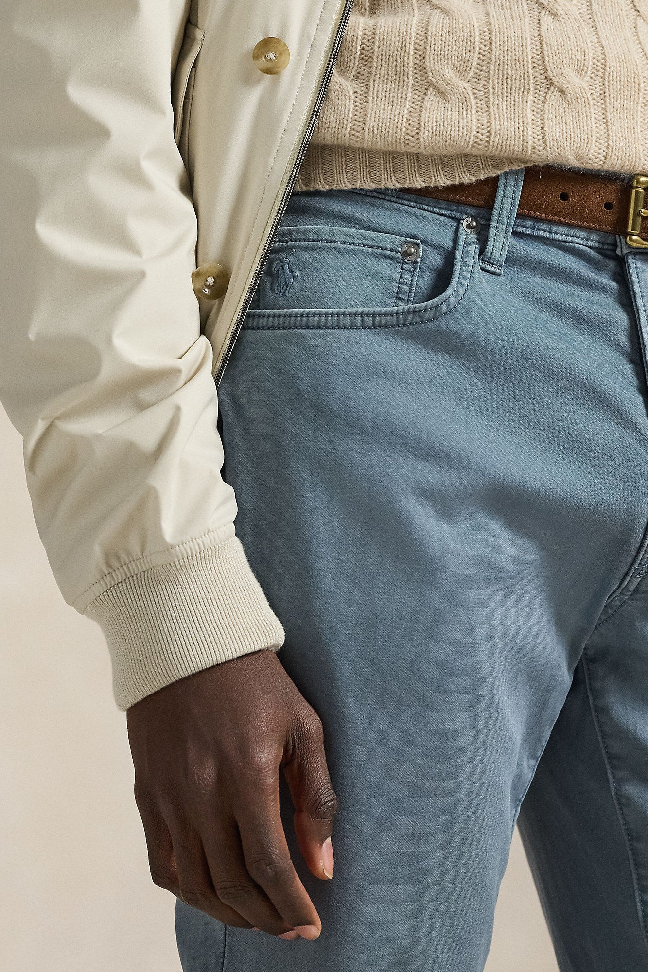 SULLIVAN SLIM KNIT 5 POCKET PANT - Pants - Novaman