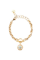 CHAIN LINK BRACELET W/CAGED PEARL (BGZ-6301)
sassanova