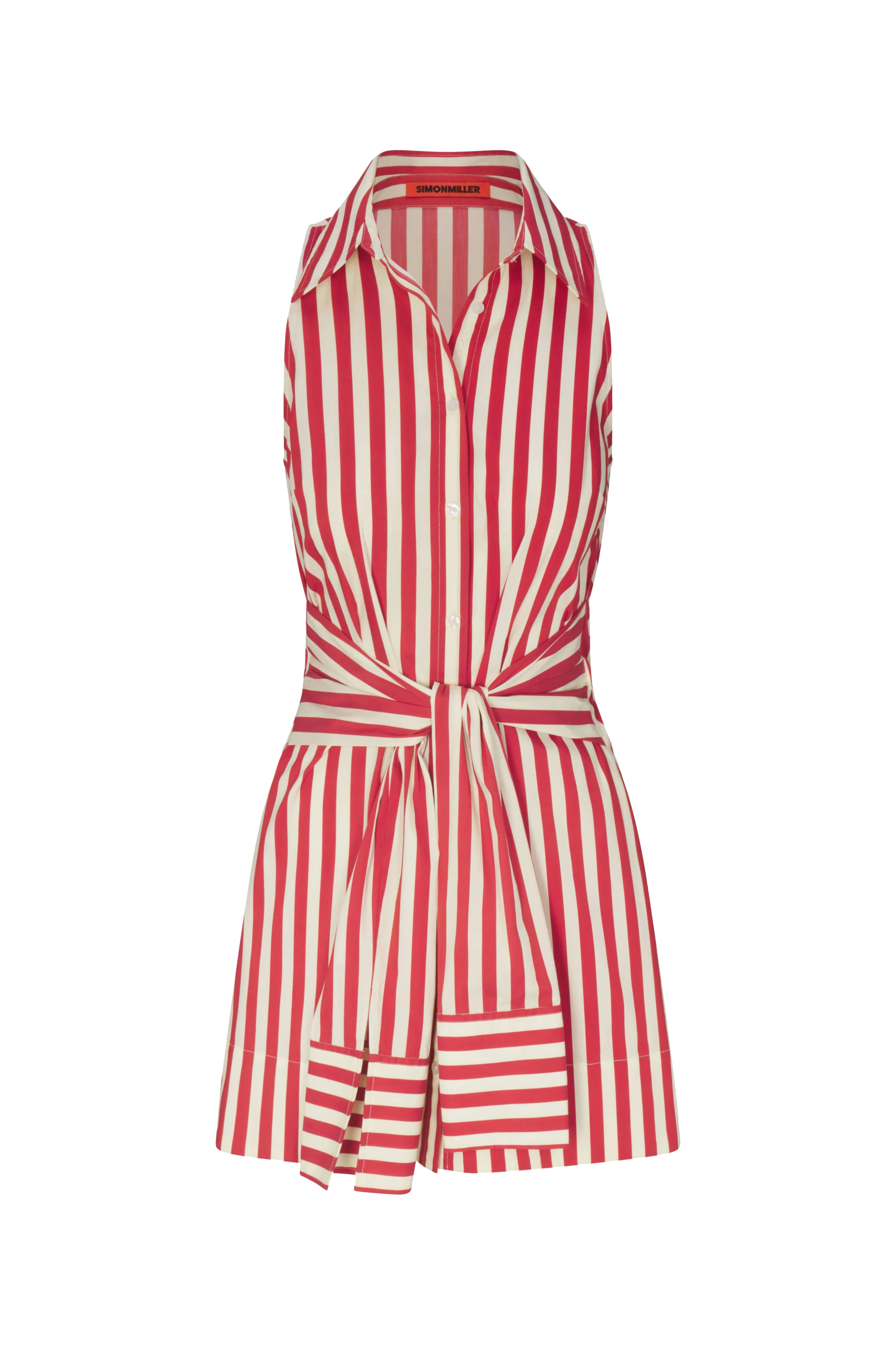 INNA SLEEVELESS POPLIN MINI DRESS - Dresses - Sassanova