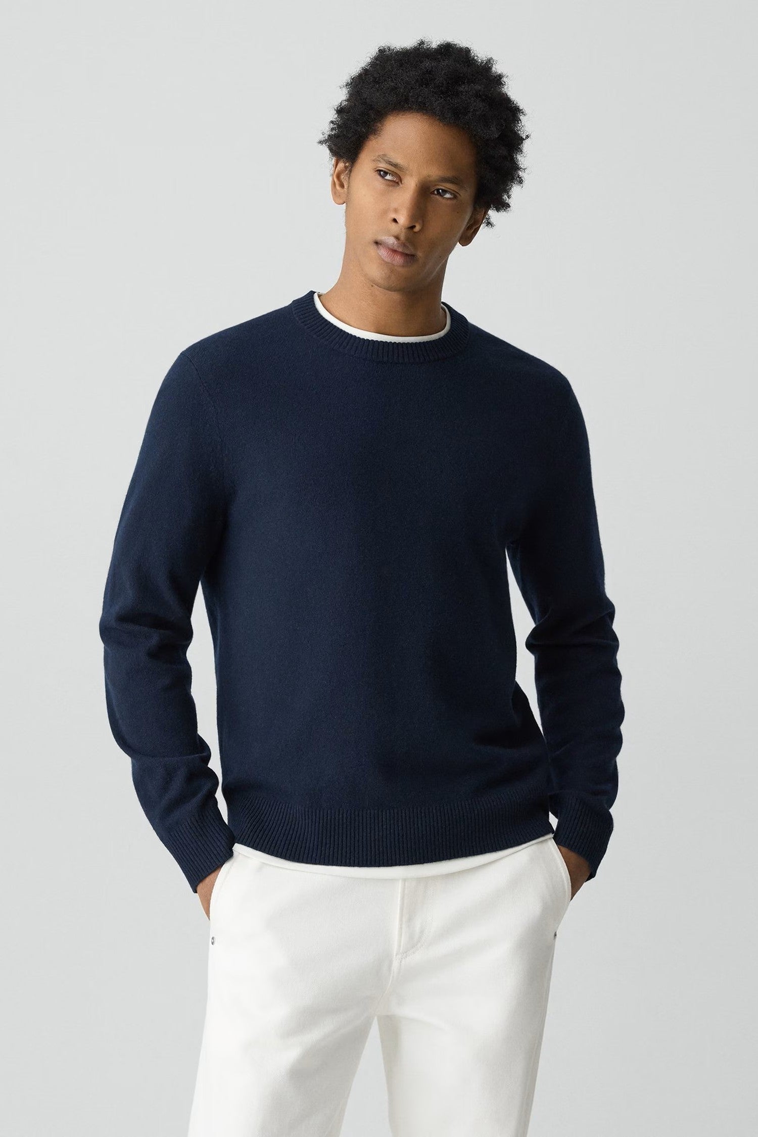 HILLES CASHMERE CREW - Sweaters - Novaman