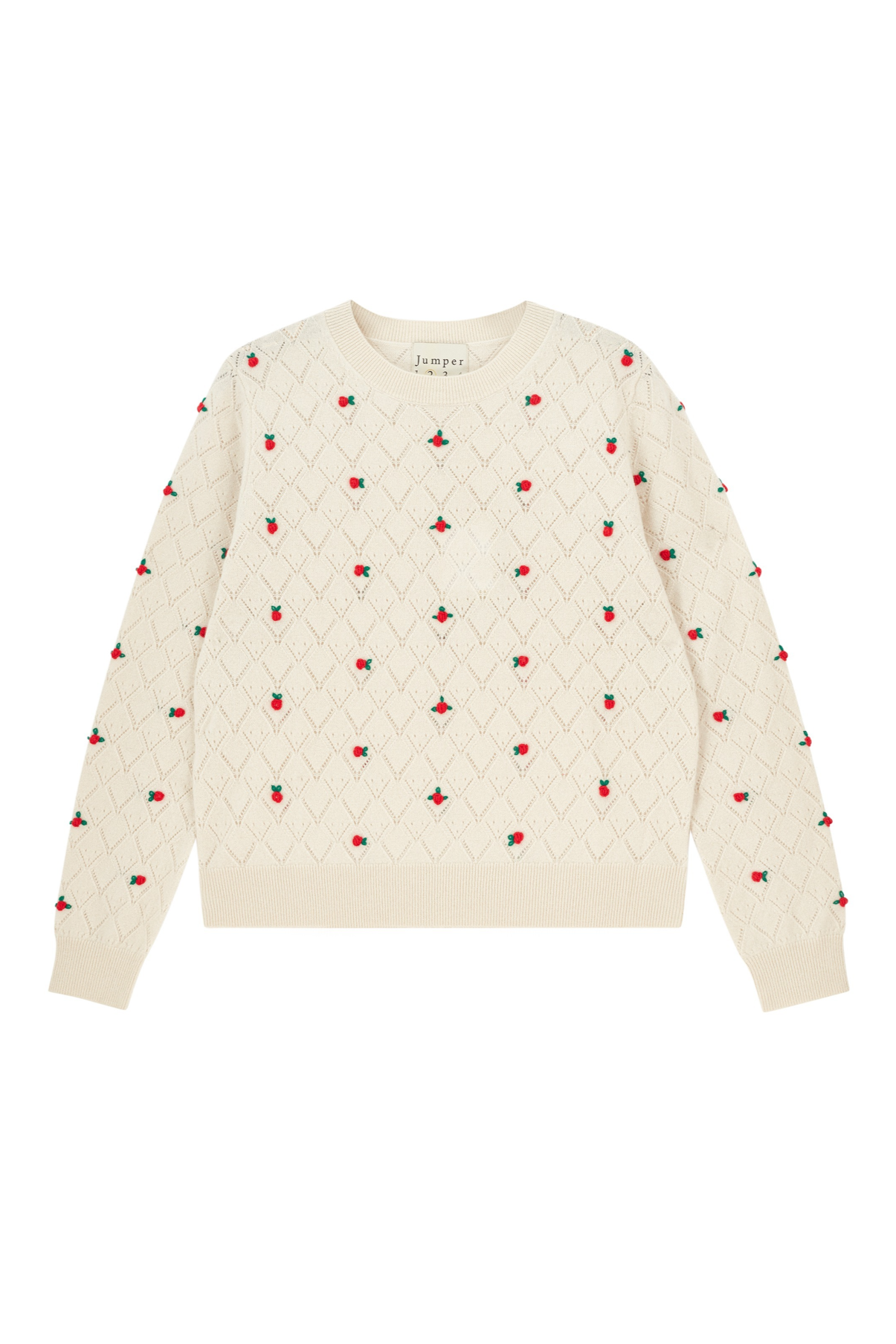 FANCY FLORAL CREW - Sweaters - Sassanova