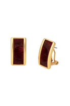 MYRA RECTANGLE STUD EARRING - Sassanova
