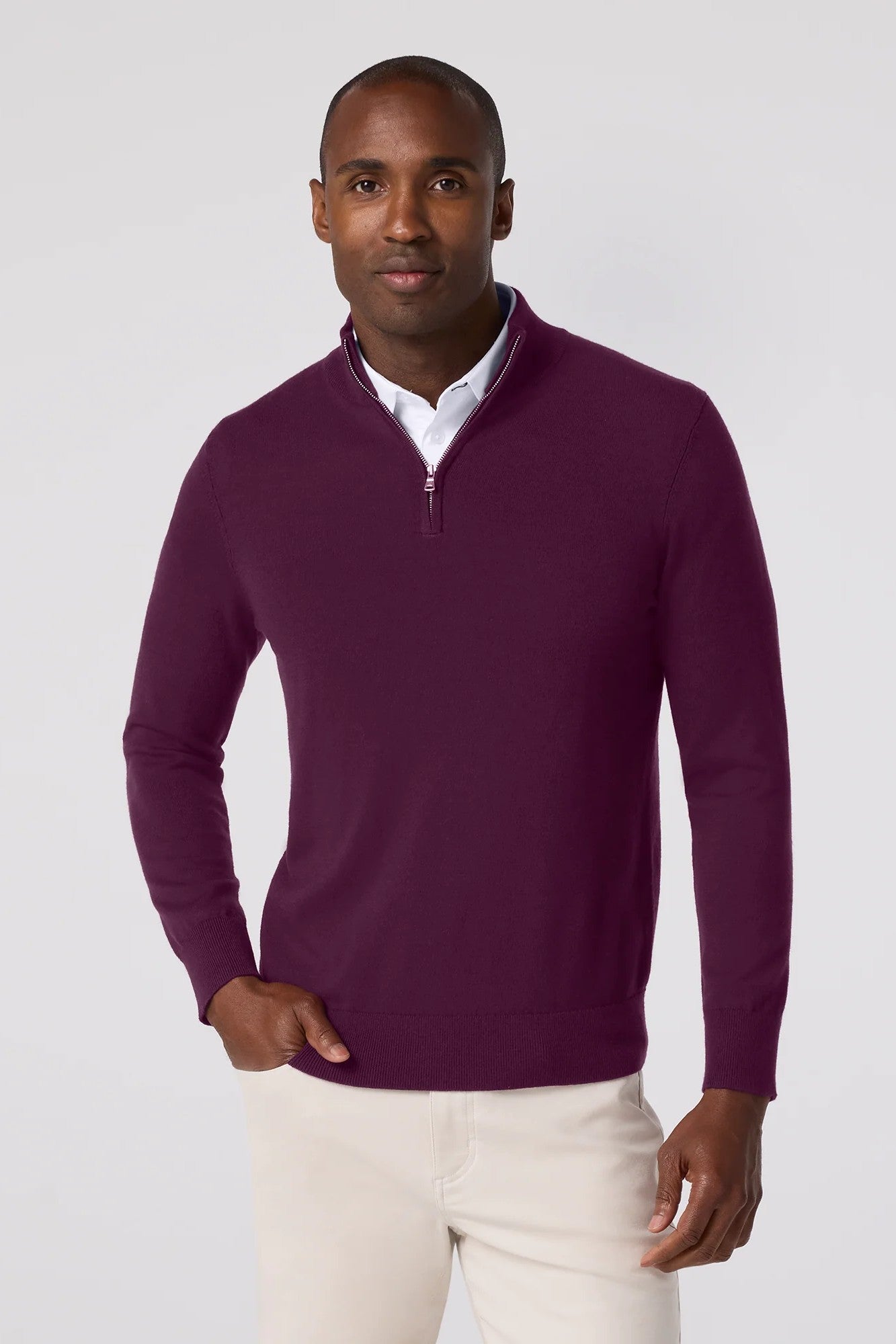 HERITAGE 1/4 ZIP SWEATER-novaman