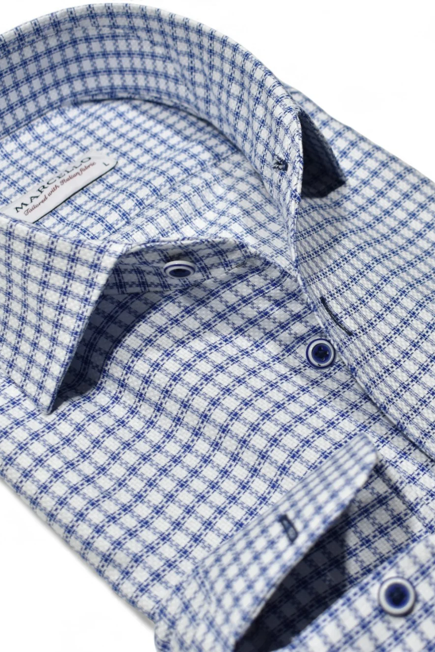LS DERBY CHECK DRESS SHIRT - Long Sleeved Shirts - Novaman