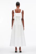 BRODERIE ANGLAISE PATCHWORK CASCADE MIDI DRESS - Dresses - Sassanova