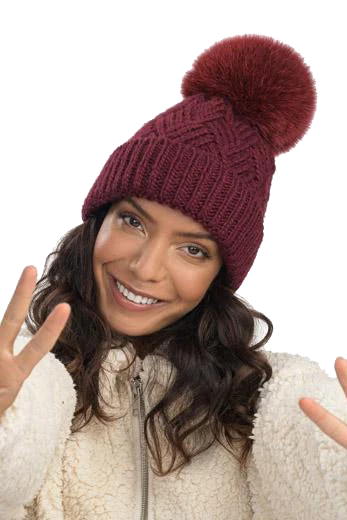 FREEDOM FAUX FUR BEANIE - Sassanova