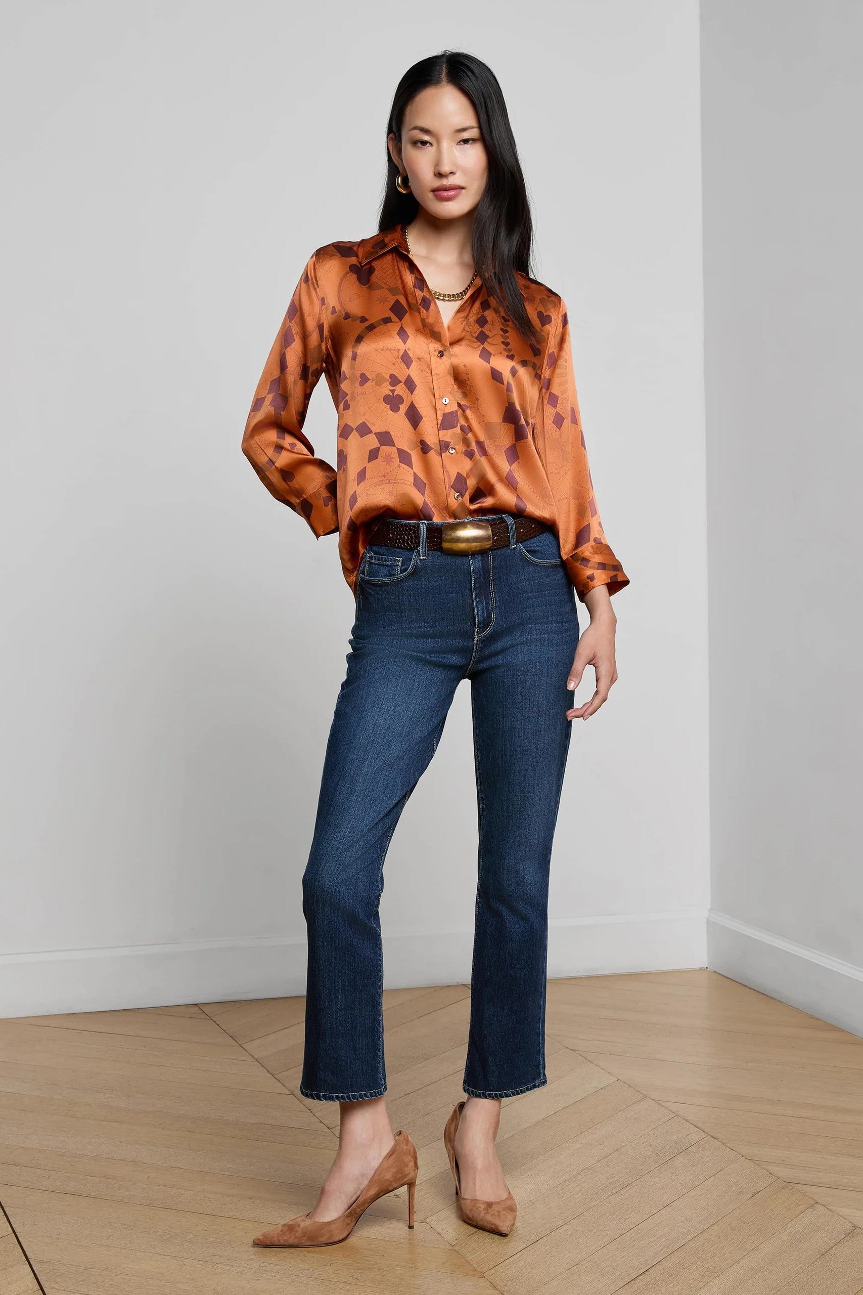 DANI 3/4 SLV BLOUSE-Sassanova