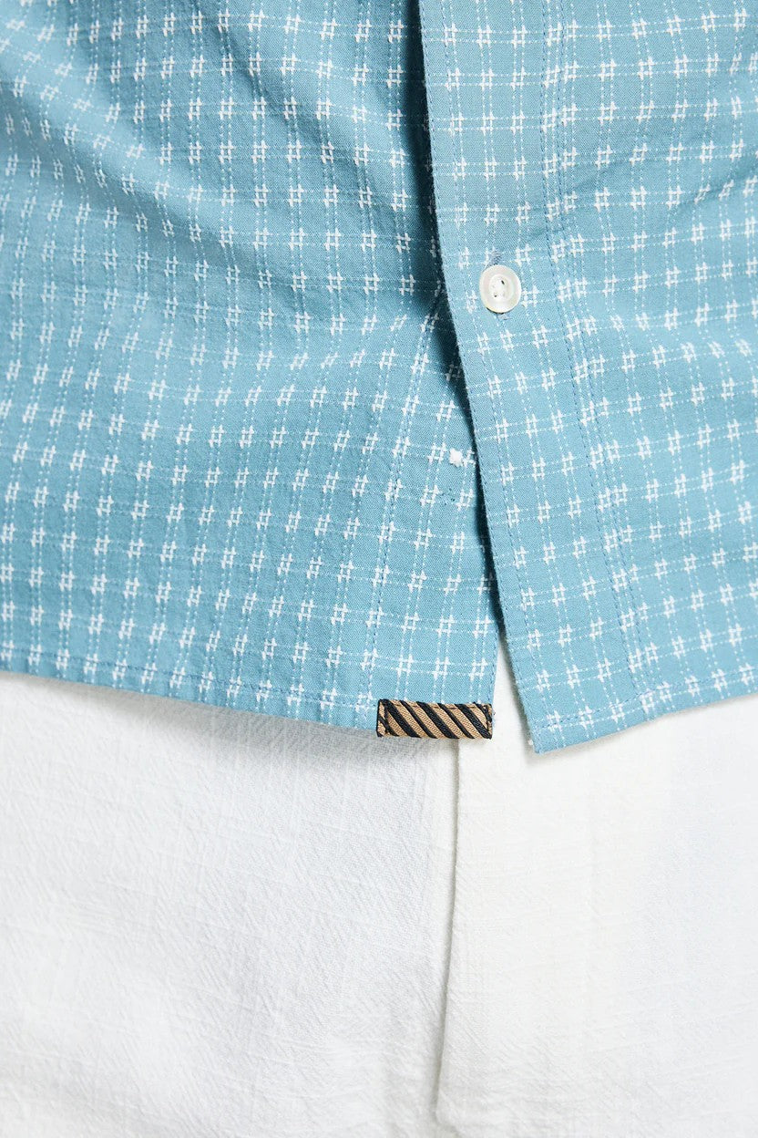 CHECK DOBBY SPORT SHIRT - Short Sleeved Shirts - Novaman