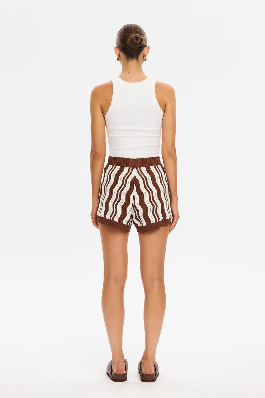 SARAH KNIT SHORT - Shorts - Sassanova