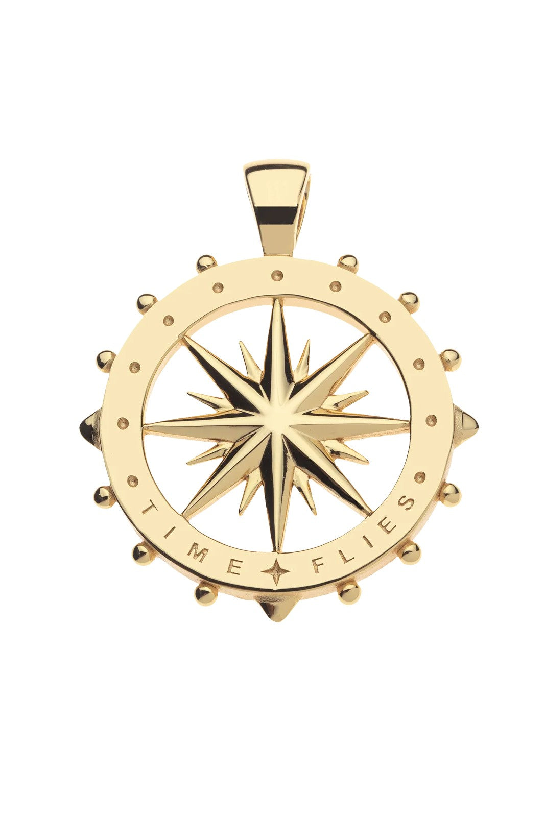 FOREVER SUNDIAL CUTOUT COIN- DRAWN LINK CHAIN - Necklaces - Sassanova