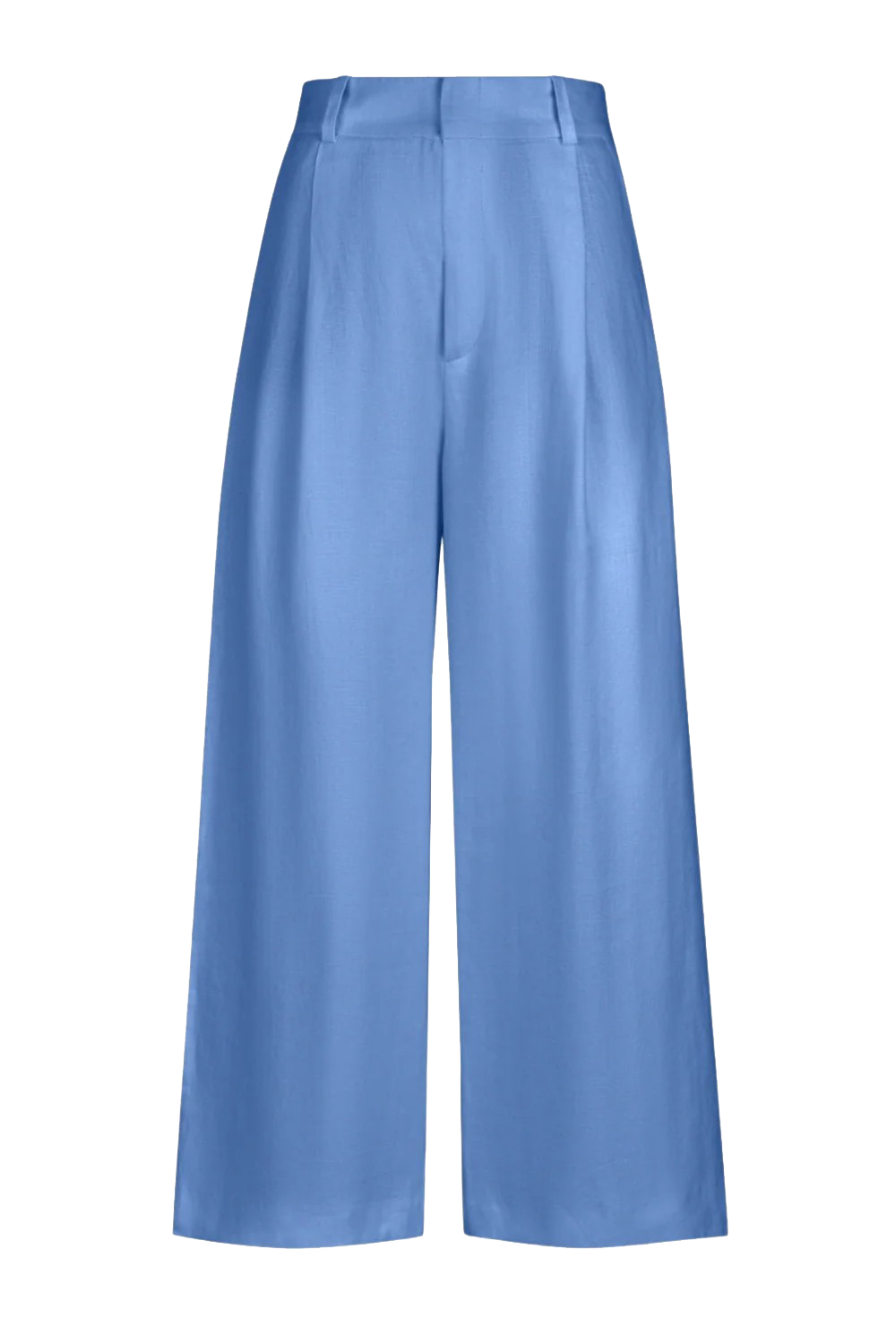 LINEN CROPPED PLEATED TROUSER - Pants - Sassanova