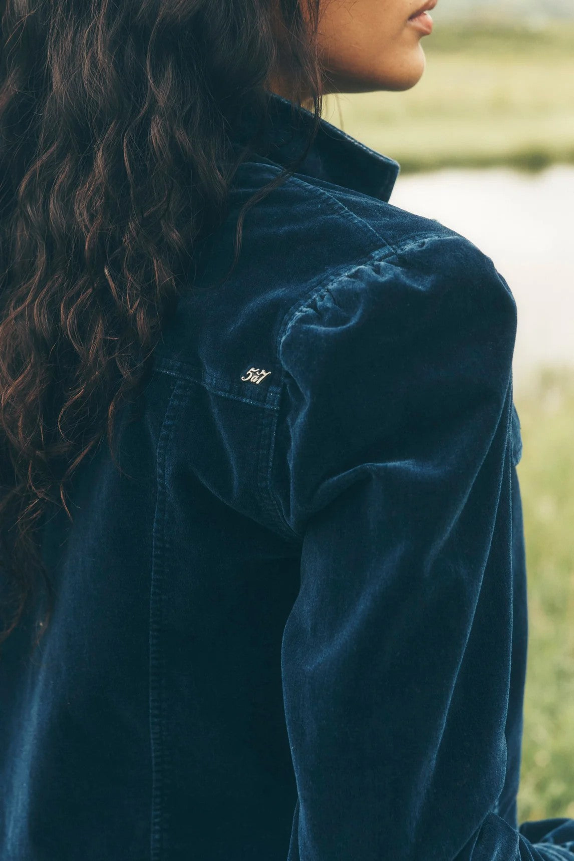 VELVET DENIM DERYN JACKET - Jackets - Sassanova