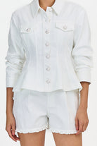 DENIM GINA JACKET - Jackets - Sassanova