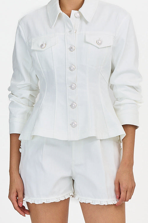 DENIM GINA JACKET - Jackets - Sassanova