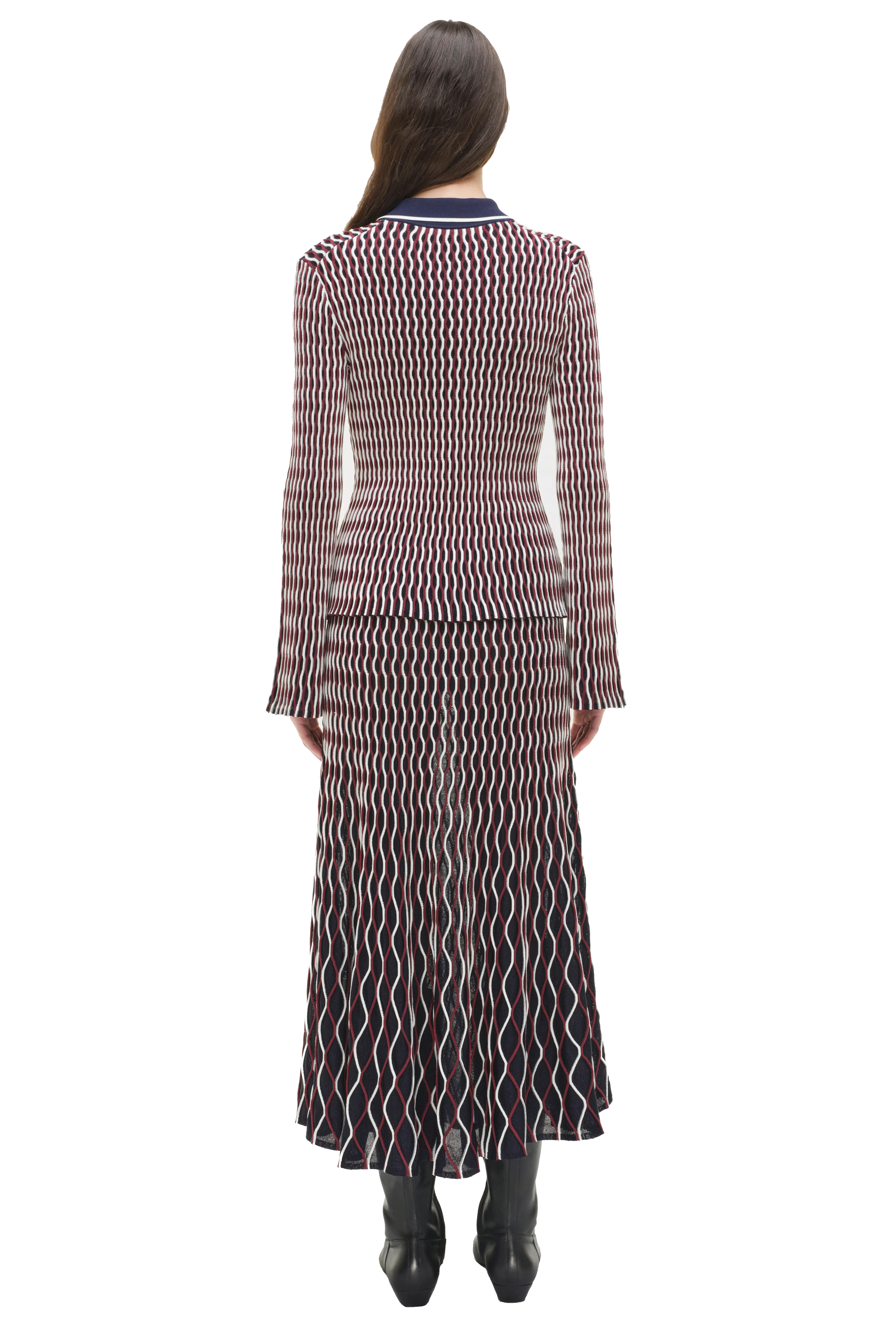 COLLEEN L/S POLO TOP - Blouses - Sassanova