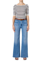 KIMBERLY PATCH POCKET FLARE JEAN - Jeans - Sassanova