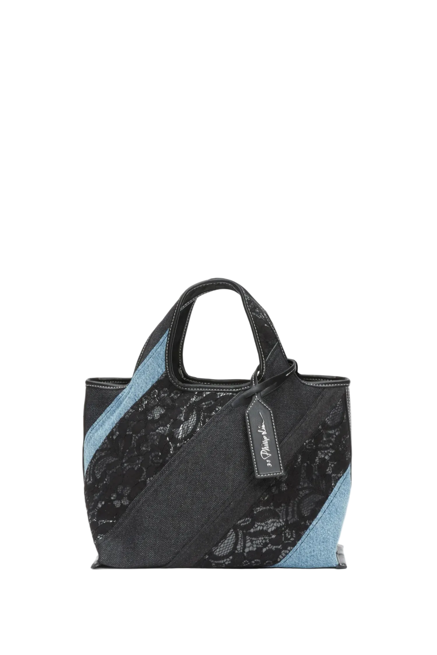 LACE PATCHWORK MINI MARKET TOTE Sassanova