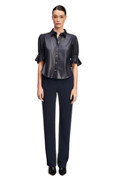 LITE VEGAN LEATHER FIONA TOP Sassanova