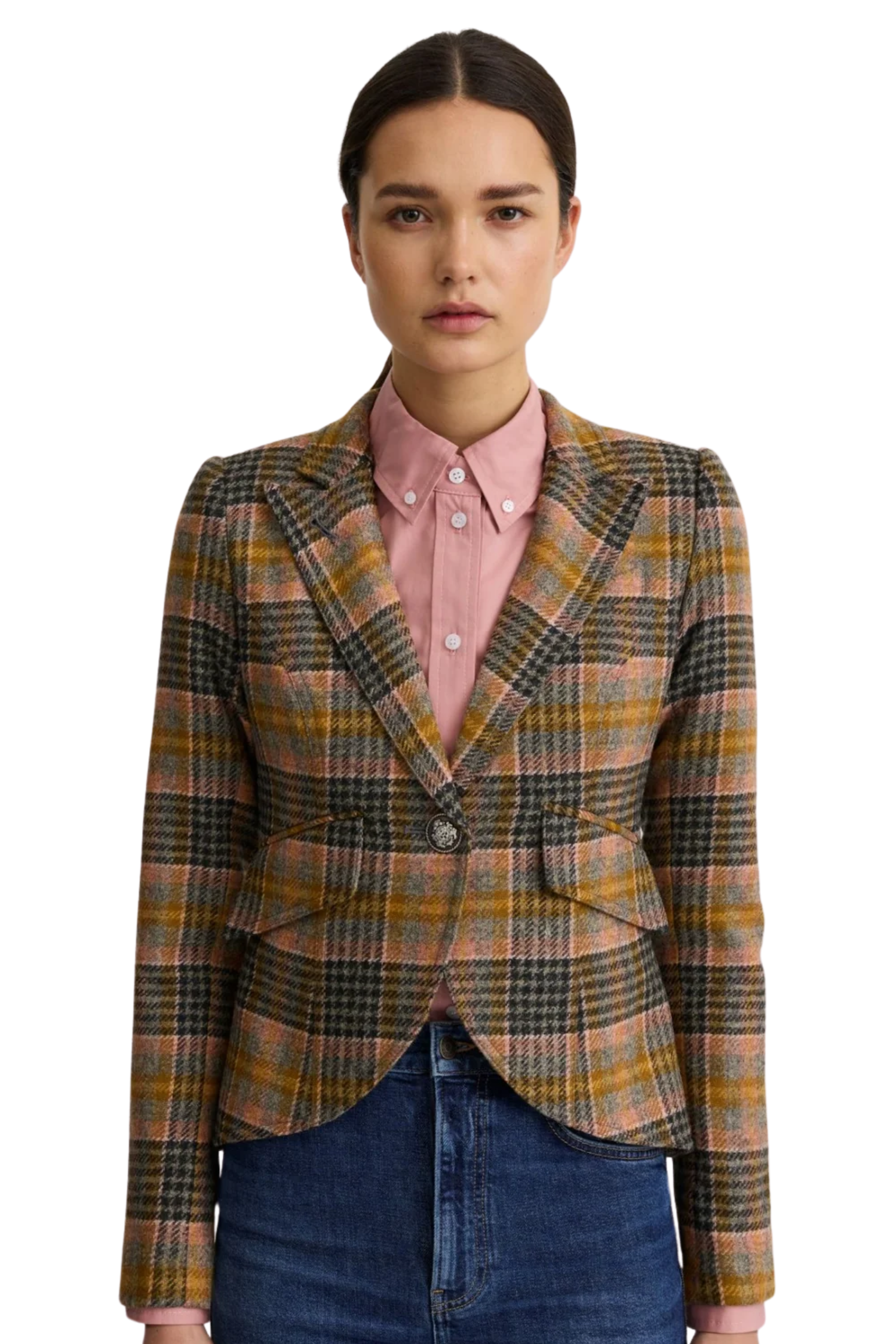 ONE BUTTON BLAZER Sassanova