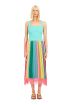 SUMMER TIME SUPER STRIPE PLEATED SKIRT- Sassanova