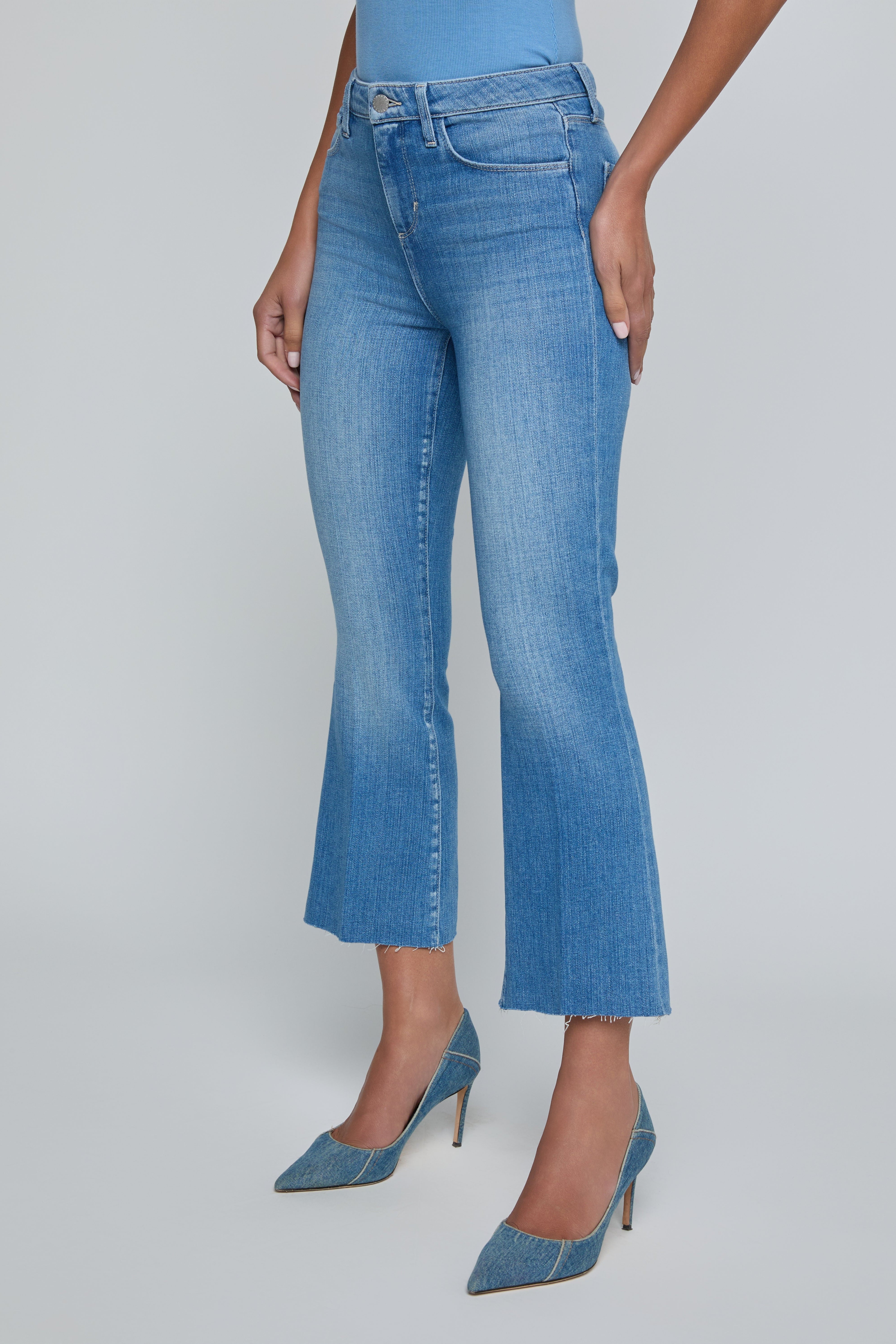 KENDRA CROP FLARE - Jeans - Sassanova