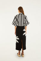 PALM TREE MAXI SKIRT - Skirts - Sassanova