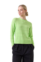 TILLY TEXTURED STRIPE CREW - Sweaters - Sassanova