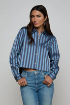 COSETTE CROP HIGH LOW SHIRT - Blouses - Sassanova