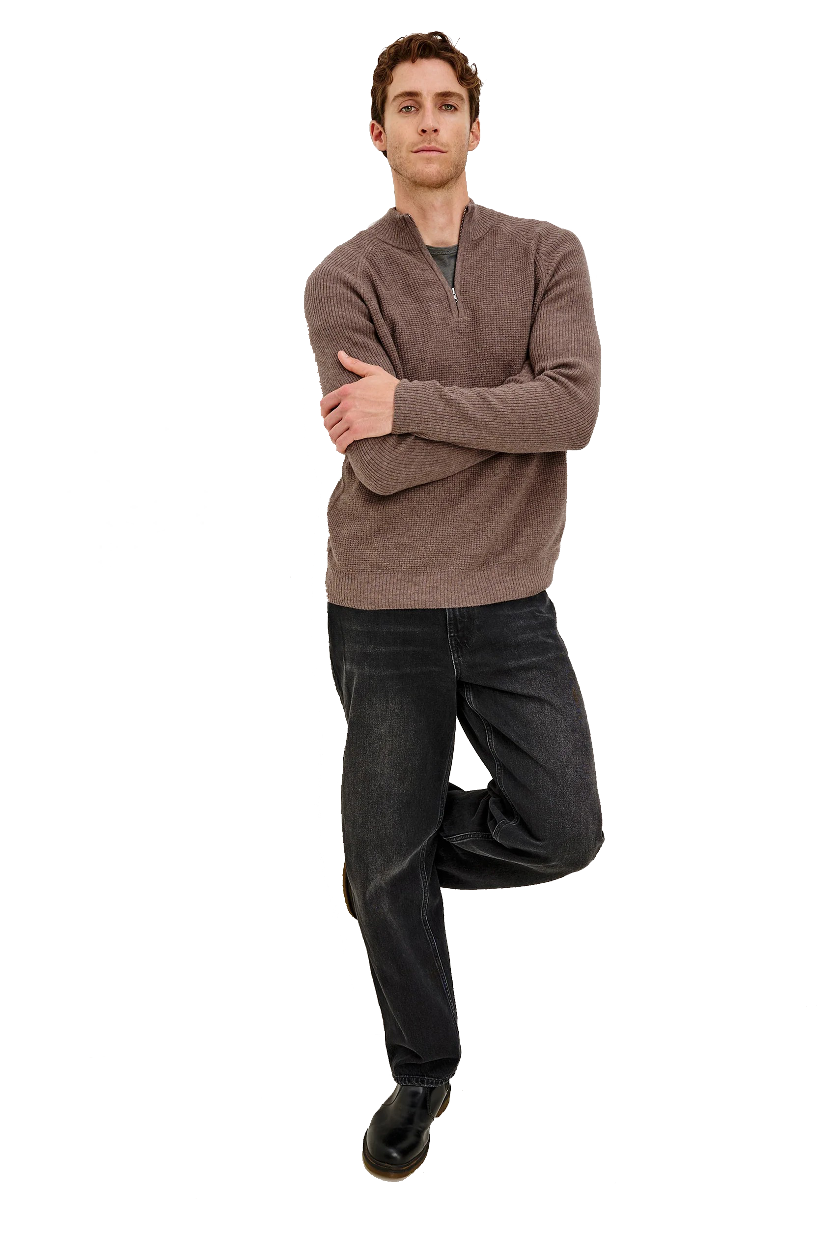 STARK 1/4 ZIP SWEATER - novaman