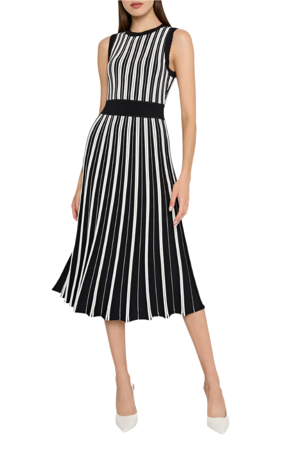 SLVLS PLEATED MIDI DRESS - Sweaters - Sassanova