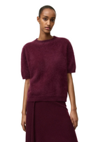 BRUSHED SHORT SLEEVE SWEATER Sassanova 