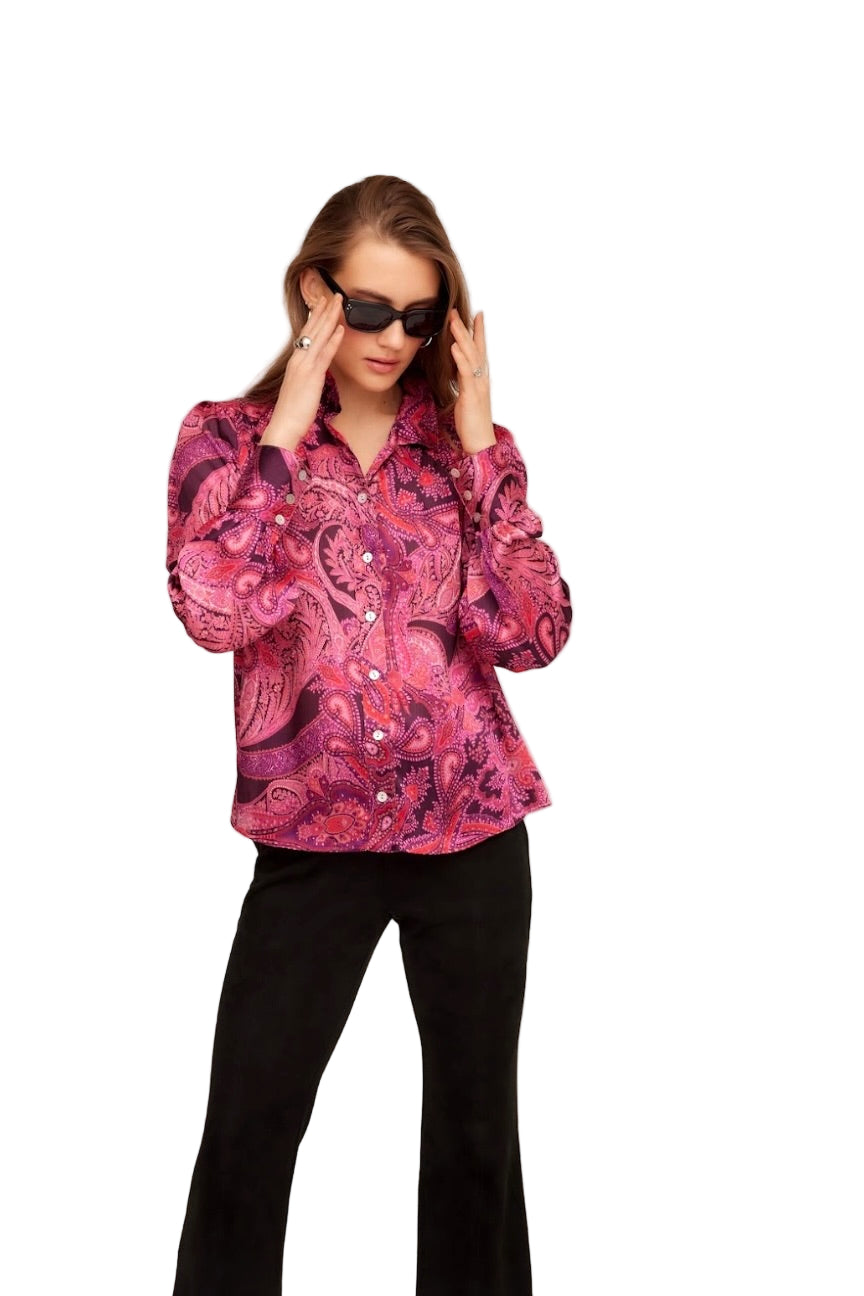 NATASHA V NECK PUFF SLV TOP
sassanova