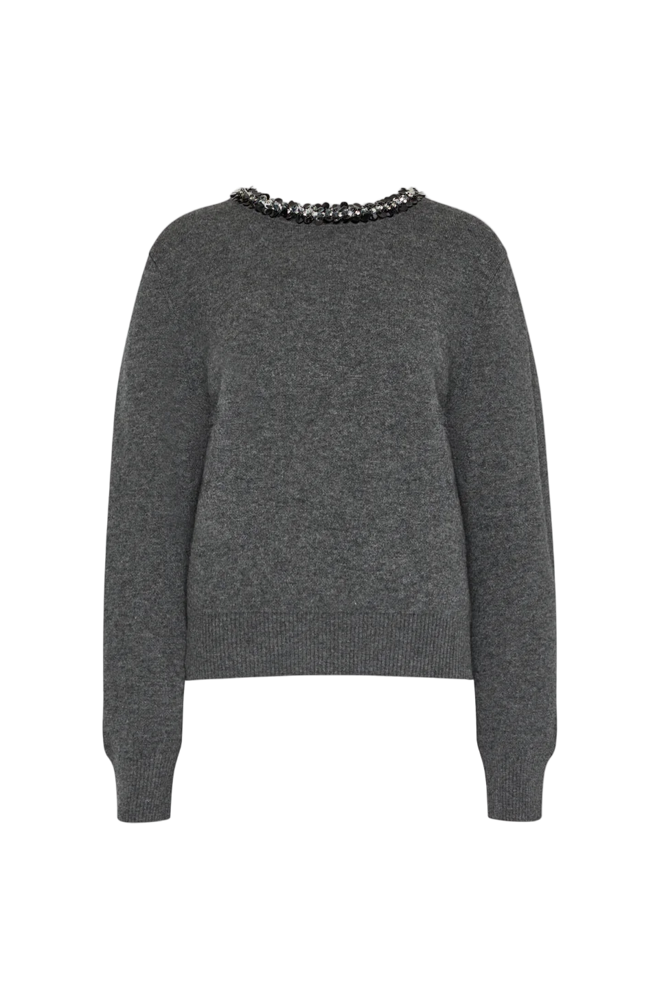 EMBELLISHED CREWNECK SWEATER-Sassanova