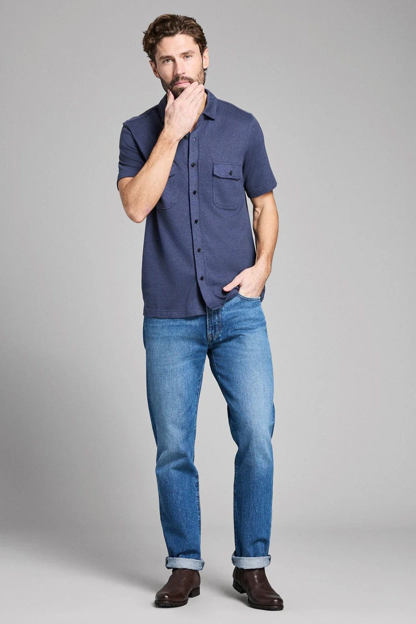 COTTON KNIT SPORT SHIRT - Short Sleeved Shirts - Novaman